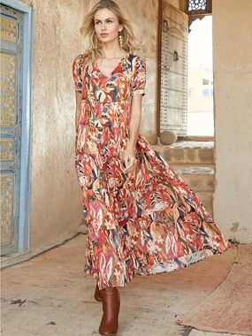 Peruvian Connection Solana Maxi-Dress